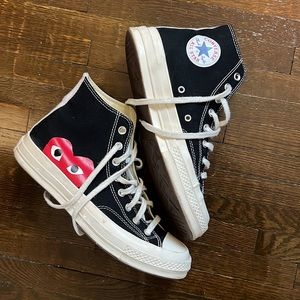 Converse x COMME des GARÇONS PLAY size 8.5 Black